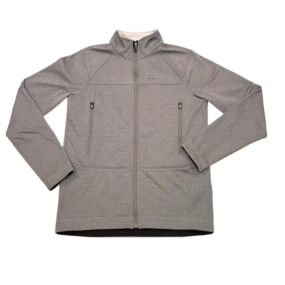Burton AK Full Zip Jacket Gray Size Small Fleece Lined Lightweight Small Flaw‎